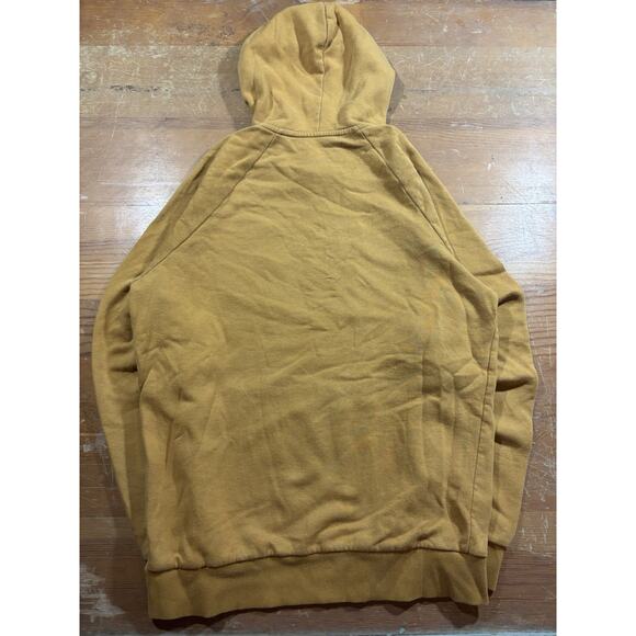 Under Armor ColdGear Hoodie Sweatshirt Men's Small Brown Loose Fit Pullover Logo - Picture 4 of 5